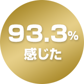 93.3%感じた